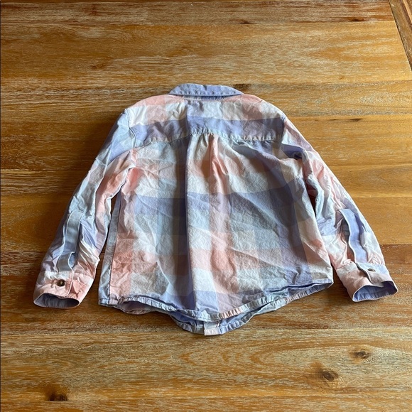 Carter's Multicolor Plaid Button-Down Shirt SZ 5T - Picture 4 of 5